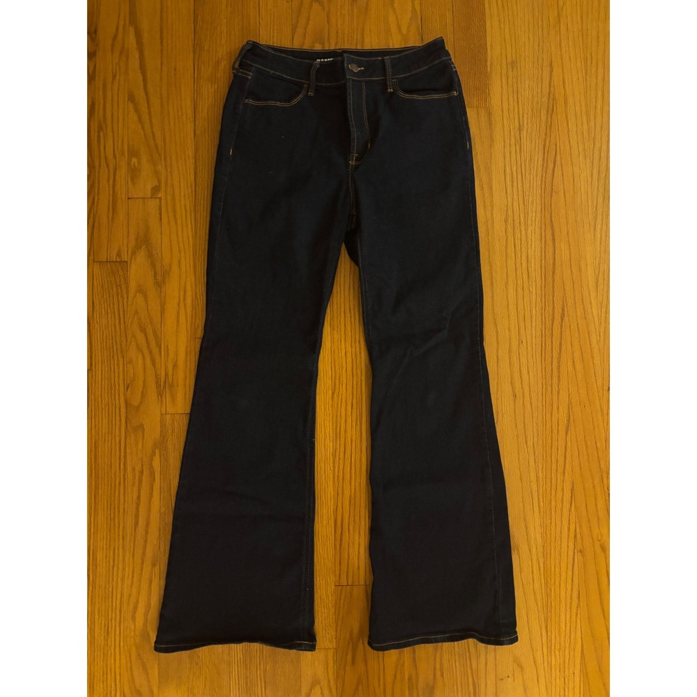 Old Navy High Rise Wow Flare Jeans Dark Wash Size 6
